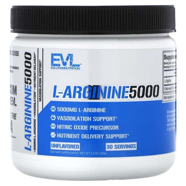 EVLution Nutrition L-Arginine 5000 - 150 grams