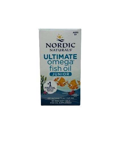 Nordic Naturals Ultimate Omega Fish Oil Junior, 680mg Strawberry (EAN 768990891069) - 90 mini softgels