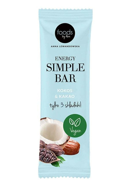 Levann Energy Simple Bar, Coconut & Cocoa - 15 x 35g