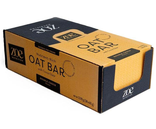 ZOE Nutrition Oat Bar, Double Choco - 18 x 65g