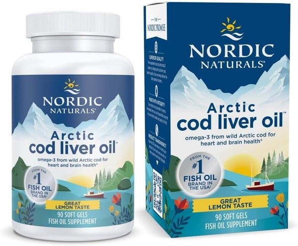 Nordic Naturals Arctic Cod Liver Oil, 750mg Lemon (EAN 768990891298) - 90 softgels