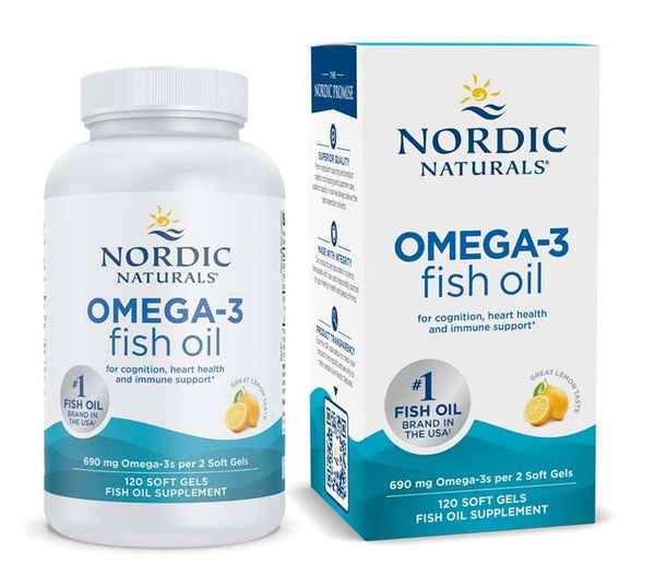 Nordic Naturals Omega-3, 690mg Lemon (EAN 768990891243) - 120 softgels