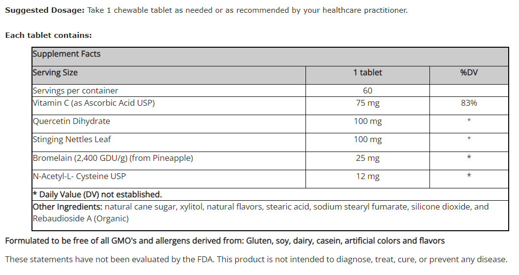 A&I Chewables, 60 de tablete - noi începuturi