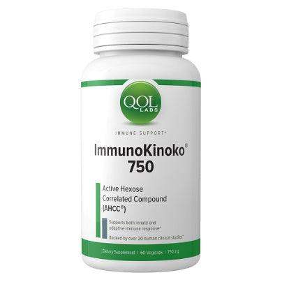 Immunokinoko AHCC 750mg 60 vcaps - Quality Of Life Labs - welzo