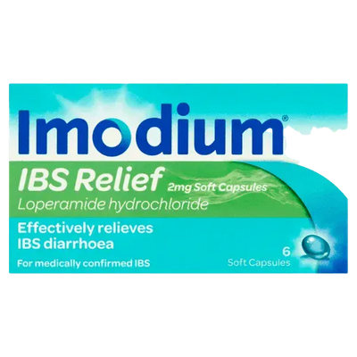 Imodium IBS Relief Capsules 2mg Pack of 6 - welzo