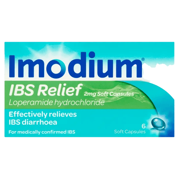 Imodium IBS Relief Capsules 2mg Pack of 6 - welzo