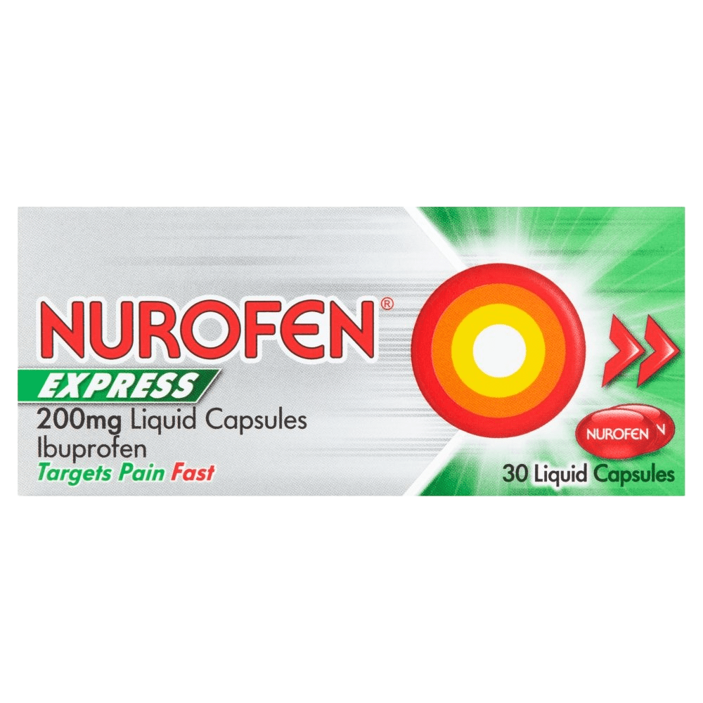 Nurofen Express Liquid Capsules Pack of 30 - welzo