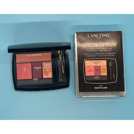 Lancôme Color Design 213 Rosy Flush Eyeshadow and Liner Palette 4g