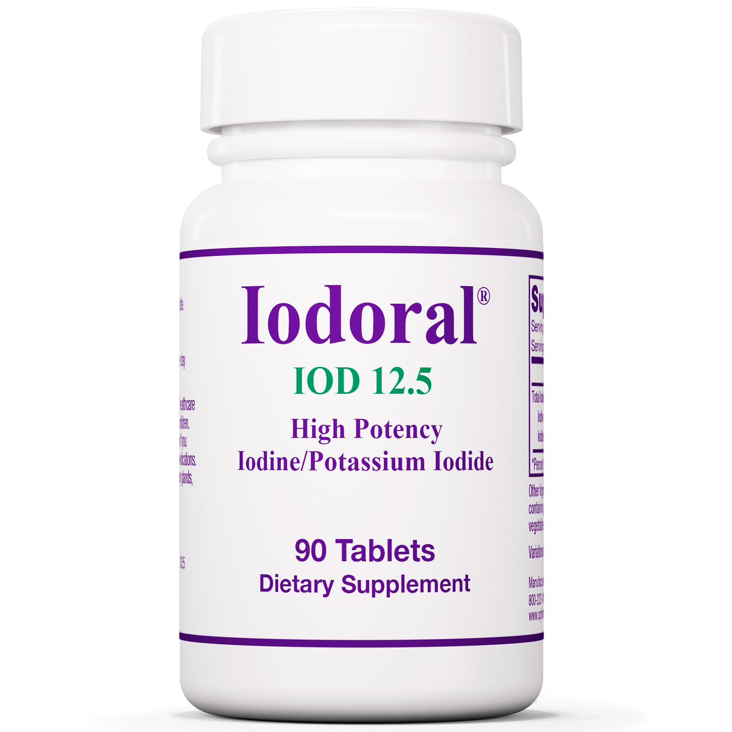 Iodoral IOD 12.5mg (Potassium Iodide) 90 tablets - Optimox - welzo