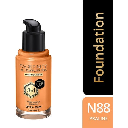 Max Factor Facefinity All Day Flawless Foundation 30ml Praline