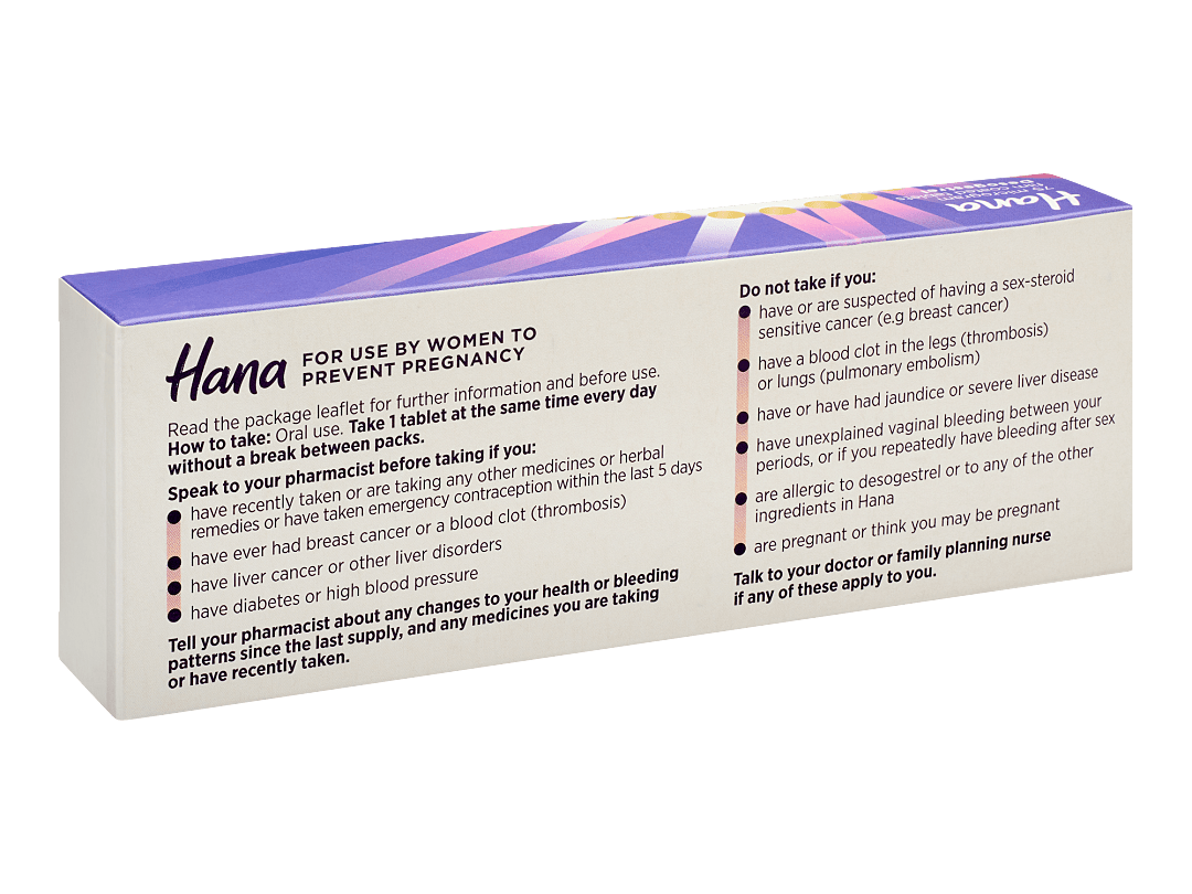 Hana Daily Contraceptive Tablets