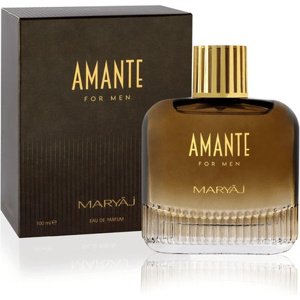 AMANTE 100ml by Maryaj Eau De Parfum for Men Refreshing Citrus Woody Fragrance with Lavender, Mint, Pink Pepper, and Musk