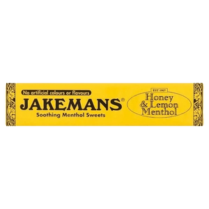 Jakemans Cough Sweets Honey & Lemon Menthol 41g - welzo