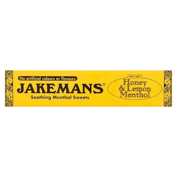 Jakemans Cough Sweets Honey & Lemon Menthol 41g - welzo