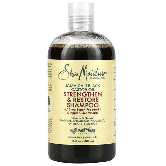 Jamajčansko crno ricinusovo ulje, šampon za ojačanje i obnavljanje, 13 FL OZ (384 ml) - Shea Moisture - Welzo