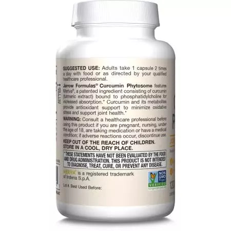 Jarrow Formulas Kurkumina Phytosom 500 mg 120 warzyw warzywnych