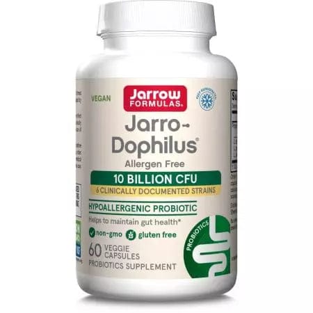 Jarrow Formulas JarroDophilus Allergen Free (Probiotic) 10 Billion CFU 60 Veggie Capsules