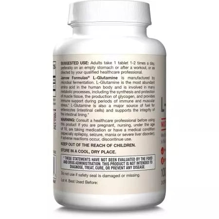 Jarrow Formulas Lglutamine 1000mg 100 comprimidos