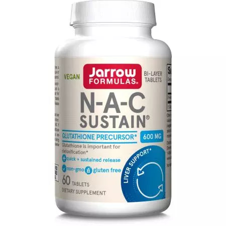 Jarrow Fórmulas NAC (Nacetyllcysteine) Sustain 600mg 60 comprimidos