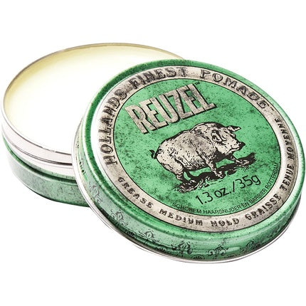 Reuzel Green Grease Medium Hold Pomade 1.3 Oz Green