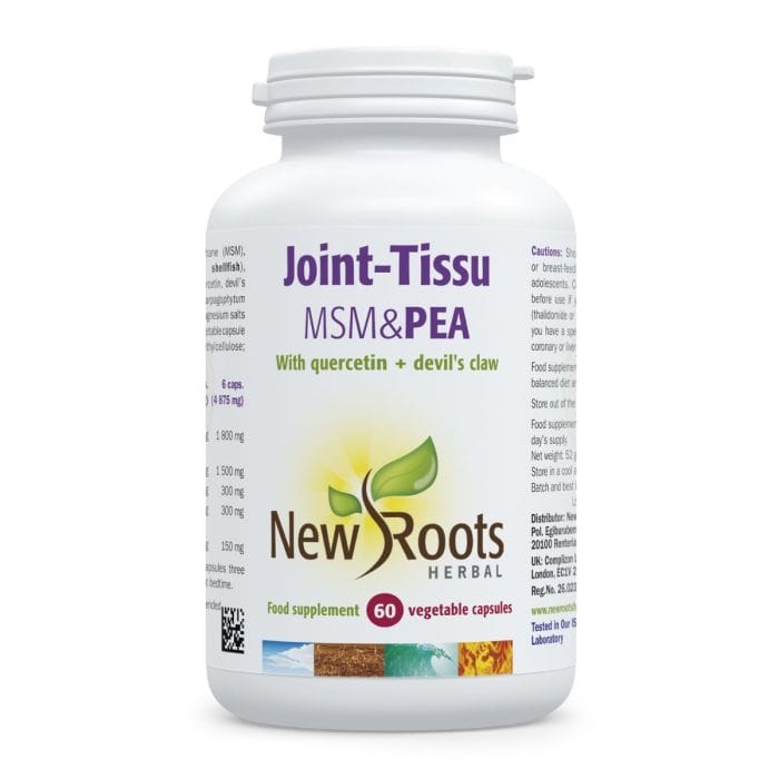 New Roots Ziołowy Joint-Tissu MSM i PEA – 60 Kapsułek