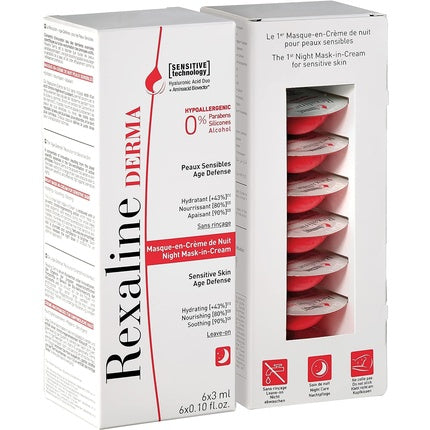 Rexaline Derma Night Mask-In-Cream 3ml - Pack of 6