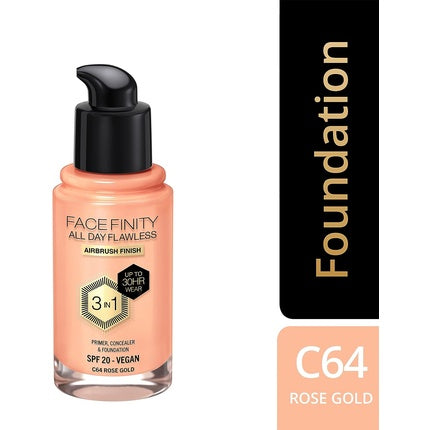 Max Factor Facefinity 3-in-1 All Day Flawless Foundation 30ml