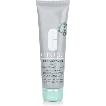 Clinique All About Clean 2-In-1 Charcoal Mask + Scrub Cleanser and Makeup Remover 100ml