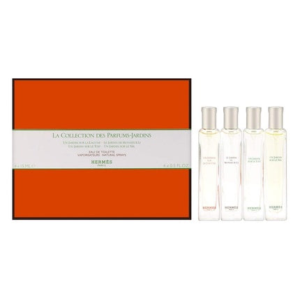 Hermes La Collection Des Parfums Jardins 0.5 oz Eau de Toilette Spray 4 Piece Set