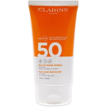 Clarins Sun Care Gel-To-Oil SPF50 150ml Black