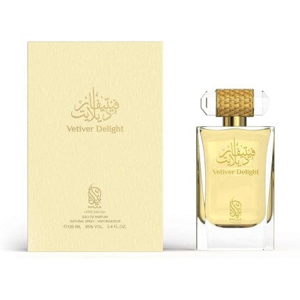 Vetiver Delight Eau De Parfum 100ml by Nylaa Unisex Fragrance with Bergamot Cypress Vetiver Musk Cashmere Wood Sandalwood Amber Aroma Inspired by Nature Perfume Spray