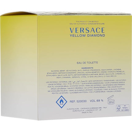 Versace Yellow Diamond Eau De Toilette Spray 50ml