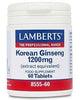 Korean Ginseng 1200mg - 60 tablets - Lamberts - welzo