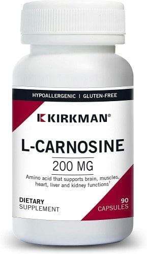 L-Carnosine 200mg (Hypoallergenic), 90 Capsules - Kirkman Laboratories - welzo