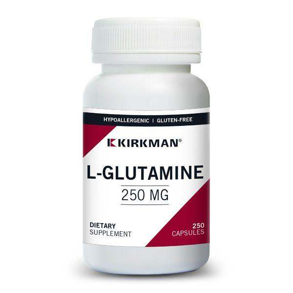 L-Glutamine (Hypoallergenic) 250mg, 250 Capsules - Kirkman Laboratories - welzo