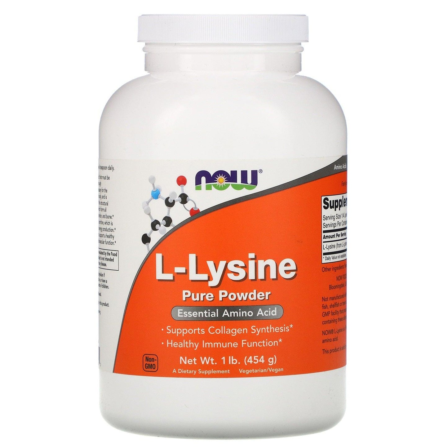 L-Lysine Powder 454g - Now Foods - welzo