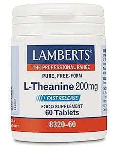 L-Theanine 200mg - 60 Tablets - Lamberts - welzo