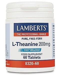 L-Theanine 200mg - 60 Tablets - Lamberts - welzo