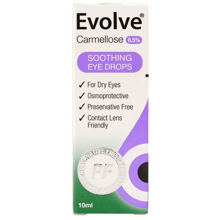 Evolve Carmellose 0.5% Soothing Eye Drops 10ml - welzo