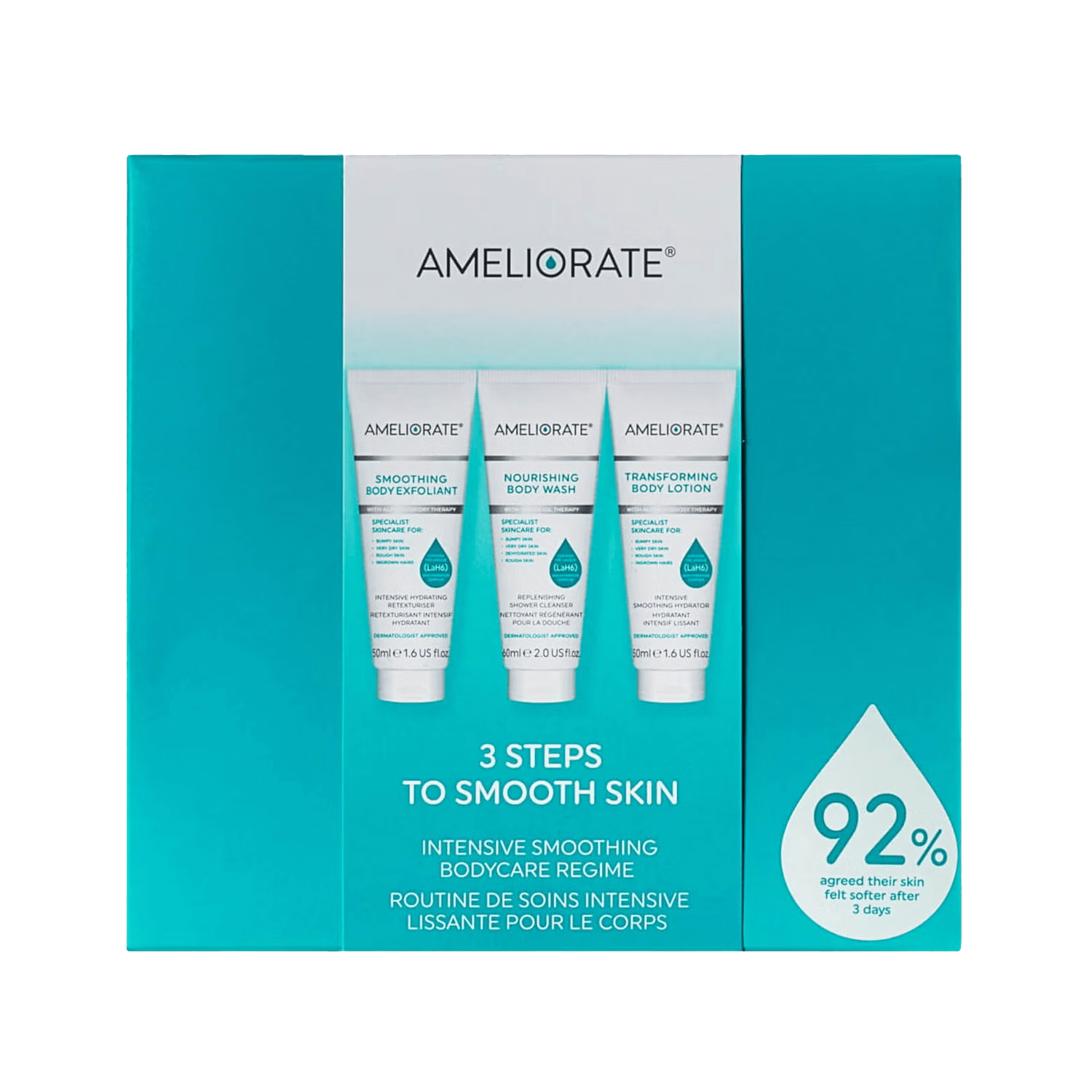 Ameliorate 3 Steps To Smooth Skin Bodycare Regime - welzo