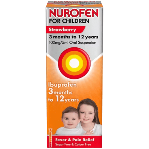 Nurofen For Children Sugar-free Strawberry 200ml - welzo