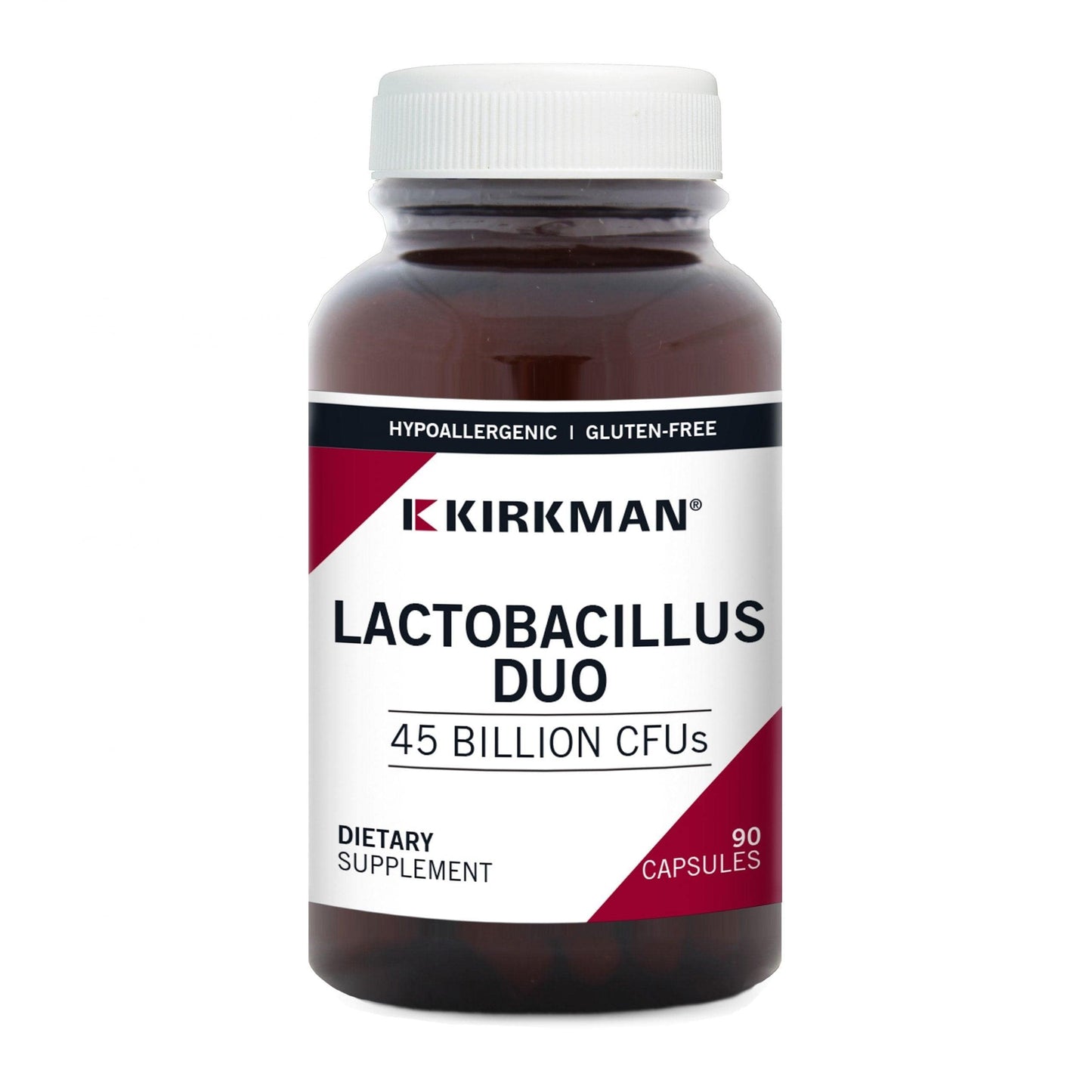 Lactobacillus Duo (Hypoallergenic), 90 Capsules - Kirkman Laboratories - welzo