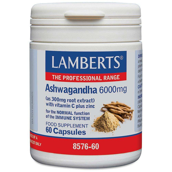 Lamberts Ashwagandha 6000mg Capsules Pack of 60 - welzo