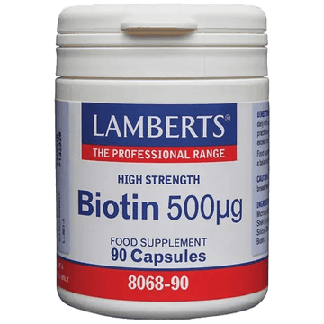 Lamberts Biotin Capsules 500mcg Pack of 90 - welzo