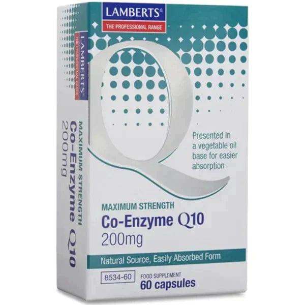 Lamberts Co-enzyme Q10 Capsules 200mg Pack of 60 - welzo