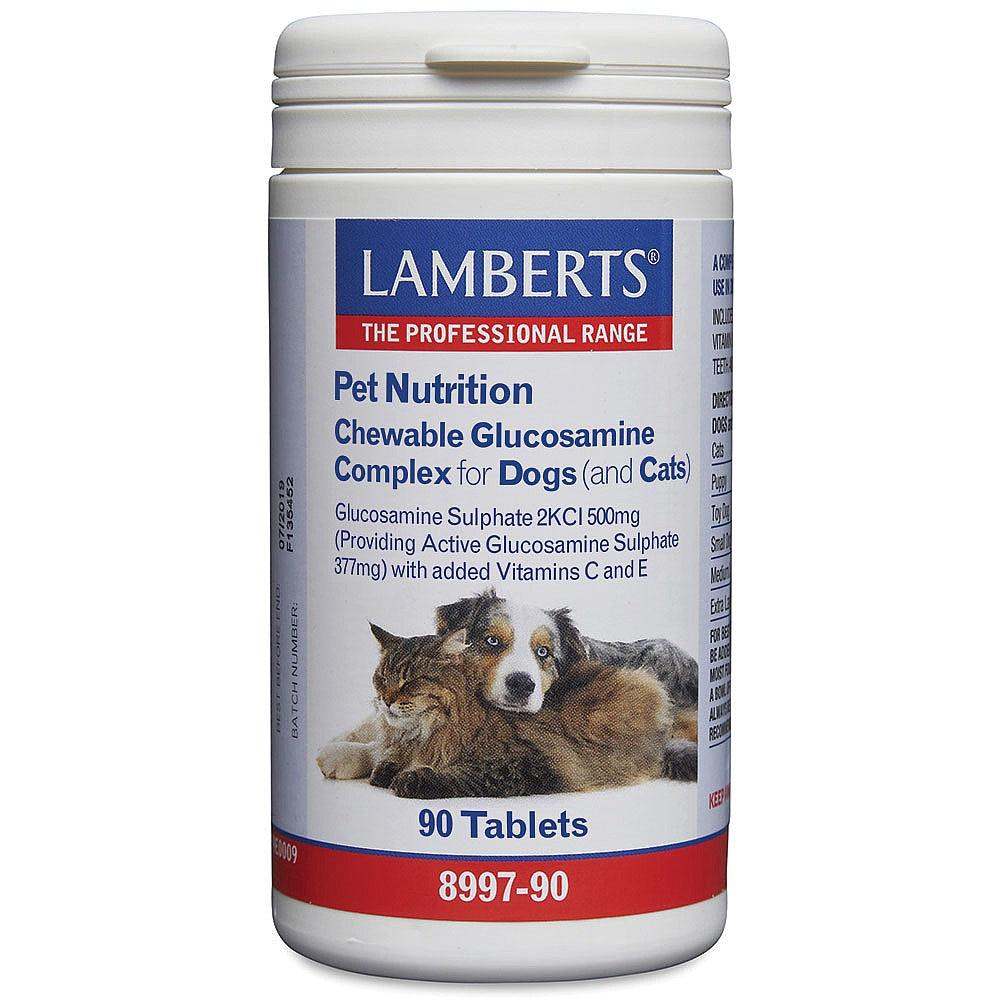 Lamberts Pet Nutrition Chewable Glucosamine Complex Tablets Pack of 90 - welzo