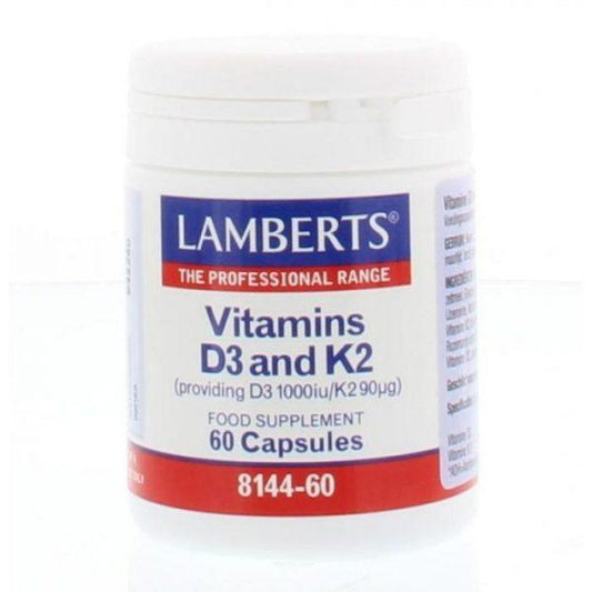 Lamberts Vitamins D3 and K2 Capsules Pack of 60 - welzo