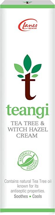 Lanes Teangi Tea Tree & Witch Hazel Cream 28g - welzo