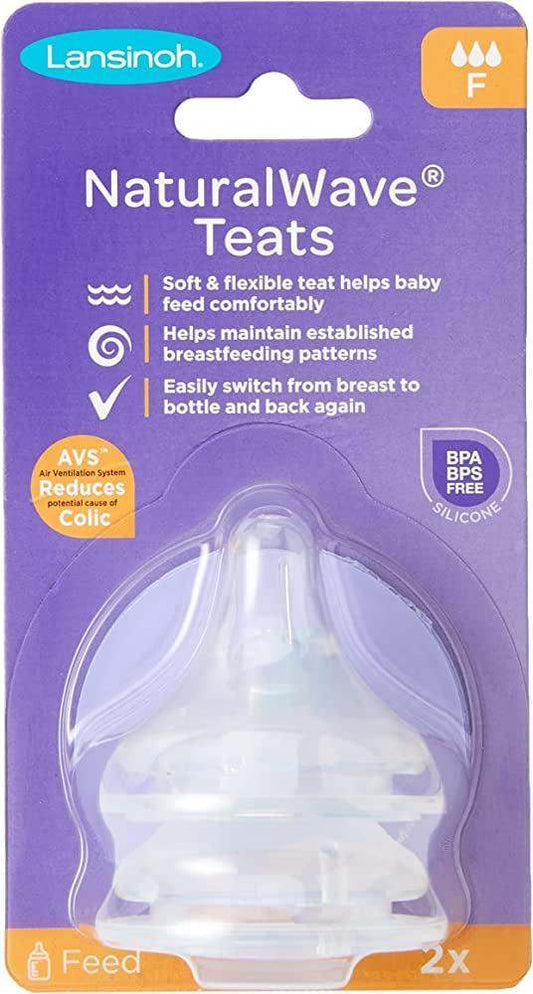 Lansinoh NaturalWave Fast Flow Teats Pack of 2 - welzo