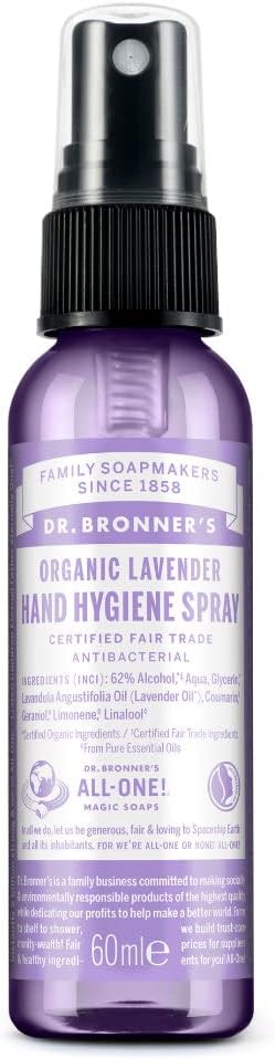 Δρ Bronner Organic Lovender Handy Hygiene Spray 60ml